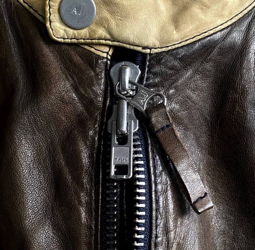 Armani Armani Leather Motorcycle Jacket Size US L / EU 52-54 / 3 - 5 Thumbnail