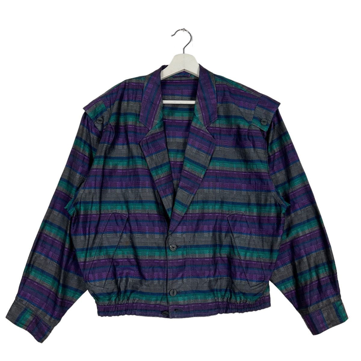 Nazareno Gabrielli 🔥 NAZARENO GABRIELLI SPORTS STRIPE JACKET Size M / US 6-8 / IT 42-44 - 2 Thumbnail