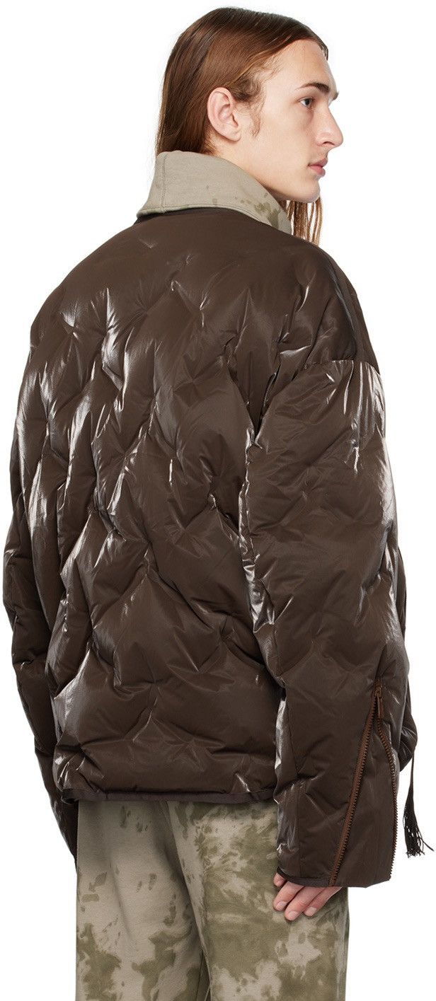 A. A. Spectrum A. A. Spectrum SSENSE Exclusive Brown Cyberen Down Jacket Size US S / EU 44-46 / 1 - 11 Thumbnail