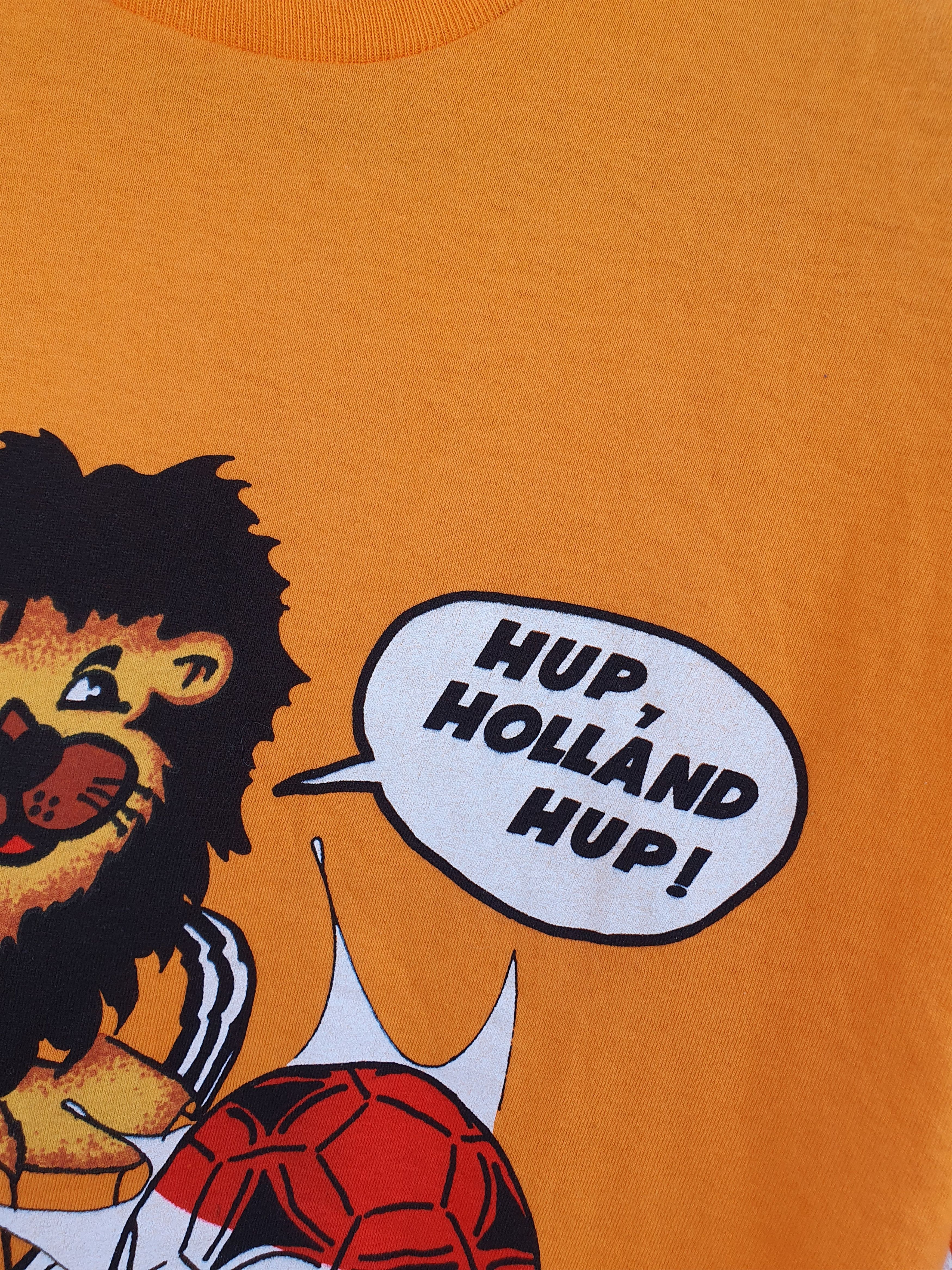 Vintage Italy 90 Soccer World Cup Holland Lions Vtg 1990 tee sz L Size US L / EU 52-54 / 3 - 8 Thumbnail
