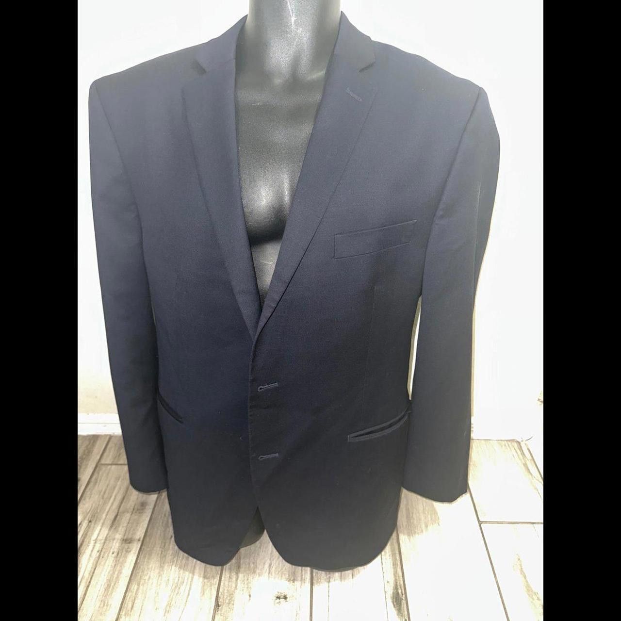Calvin Klein Calvin Klein Mens Blazer Navy Size 48R - 2 Thumbnail
