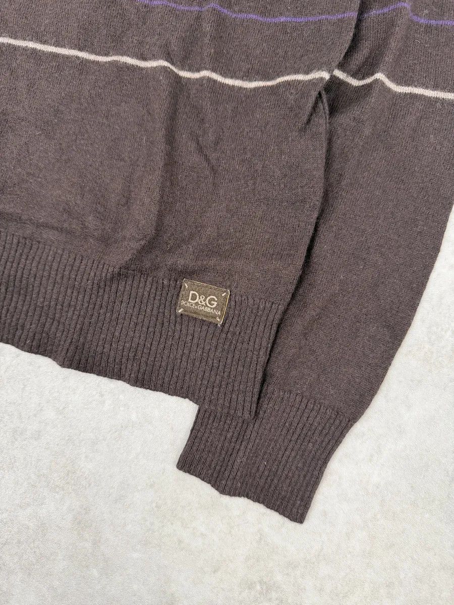Dolce & Gabbana 2000s Dolce & Gabbana Purple Striped Sweater Size US S / EU 44-46 / 1 - 10 Thumbnail