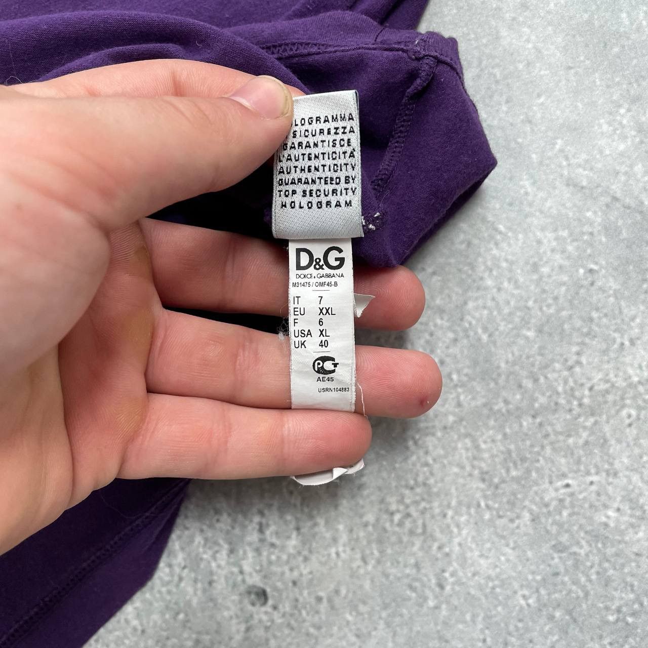 Designer × Dolce & Gabbana Dolce & Gabbana Underwear V-Neck T Shirt Purple Size XL/XXL Size US XXL / EU 58 / 5 - 6 Thumbnail