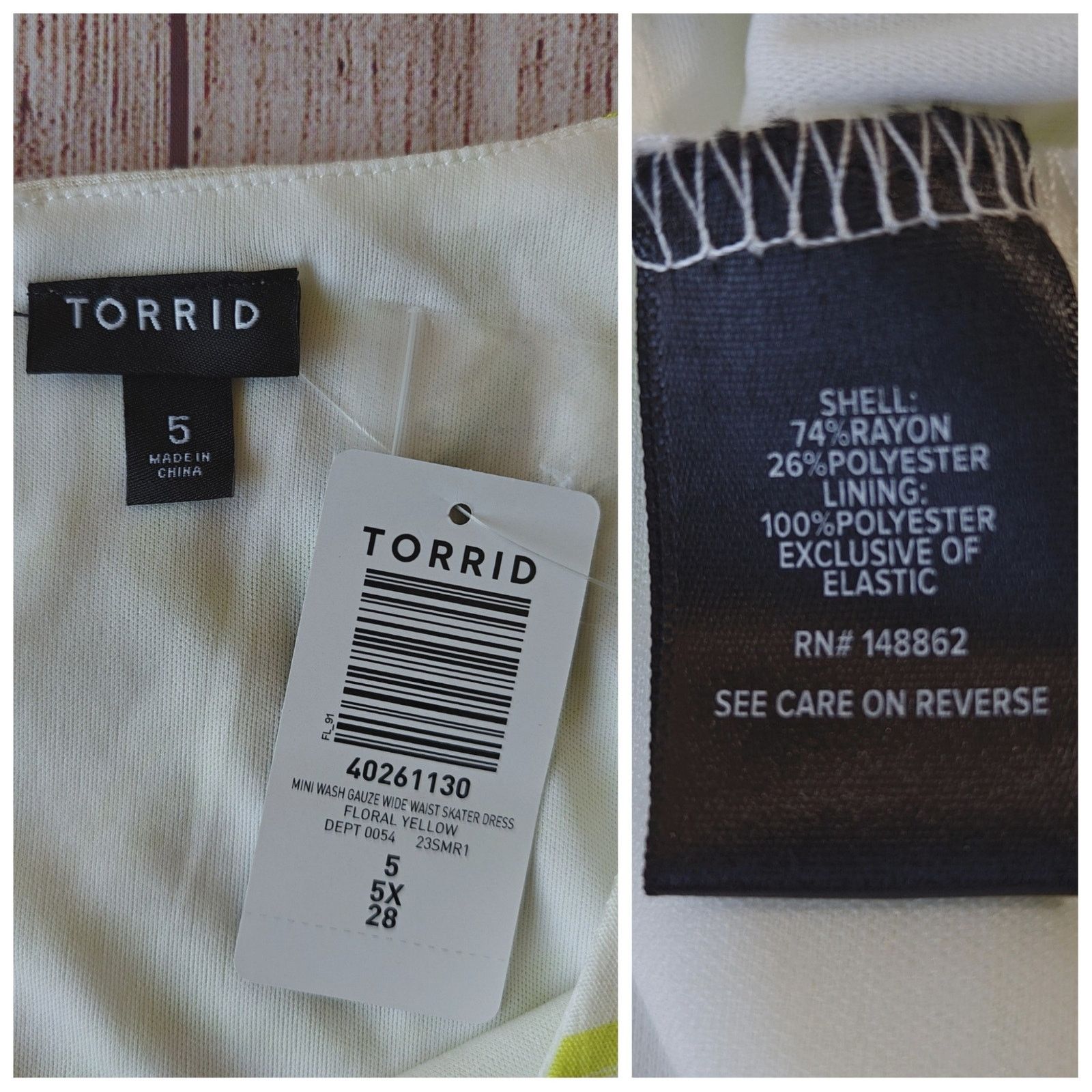 Torrid Torrid Mini Wash Gauze Wide Waist Skater Dress sz 4 Size 4XL / US 24-26 - 10 Thumbnail