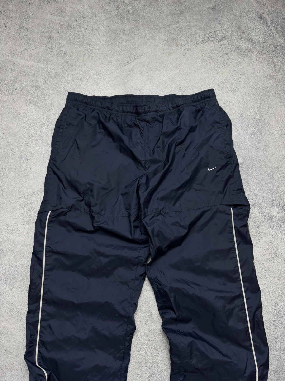 Vintage Y2K Nike Nylon Mini Swoosh Drill Pants 00’s