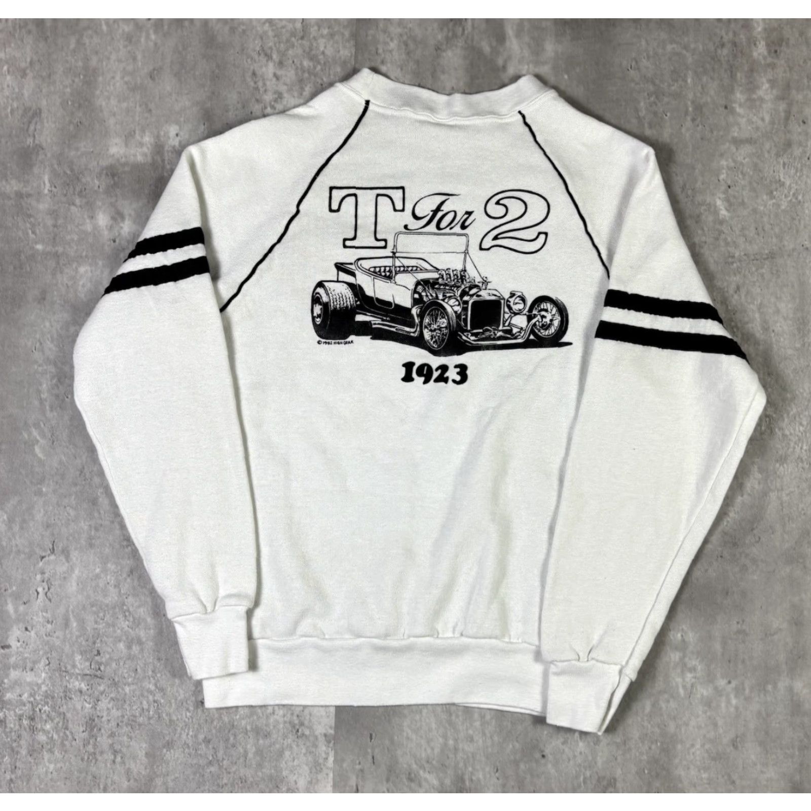 Vintage VINTAGE Model T Car Sweatshirt National Car Association size S 80s Men White Cotton Knit Graphic Print Racing Zip Pullover Logo United States Size US S / EU 44-46 / 1 - 2 Thumbnail