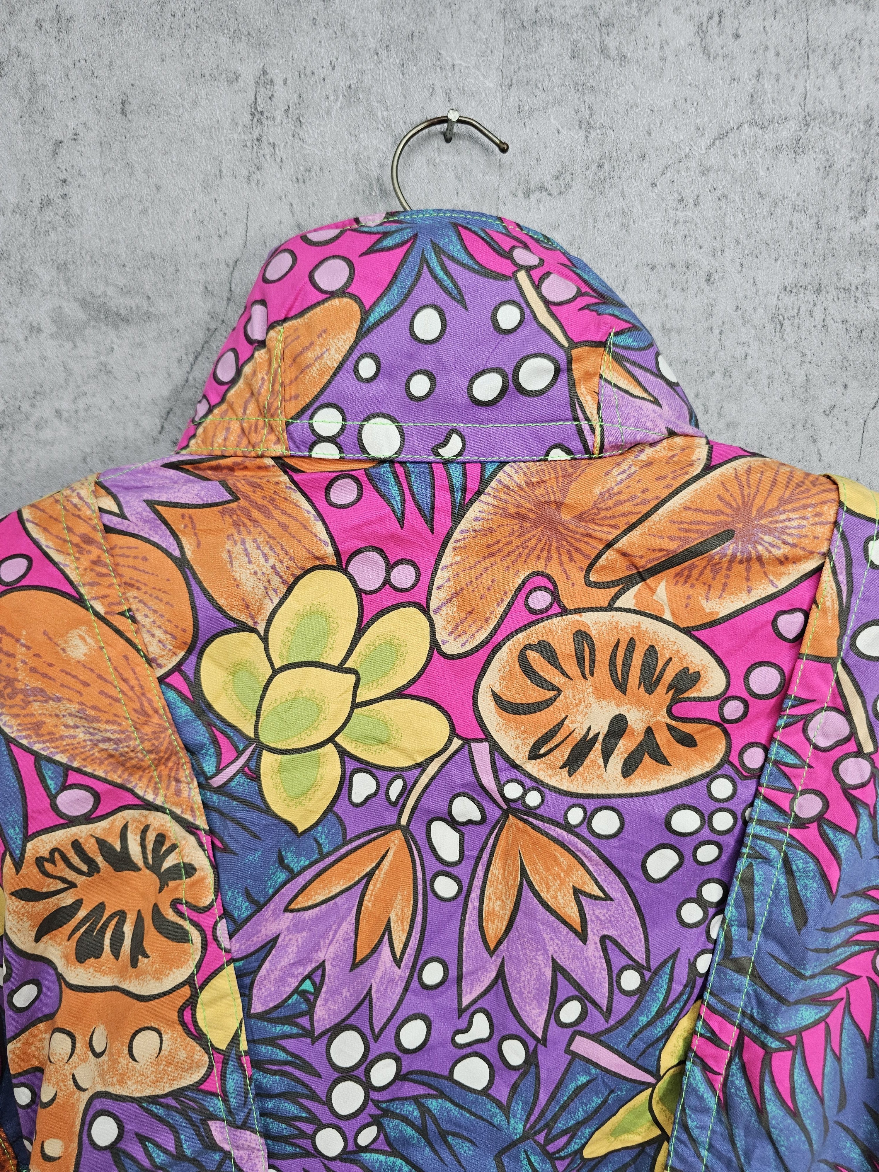 Colmar Vintage Women COLMAR Art Floral Flowers Ski Jacket J0017 Size M / US 6-8 / IT 42-44 - 3 Thumbnail
