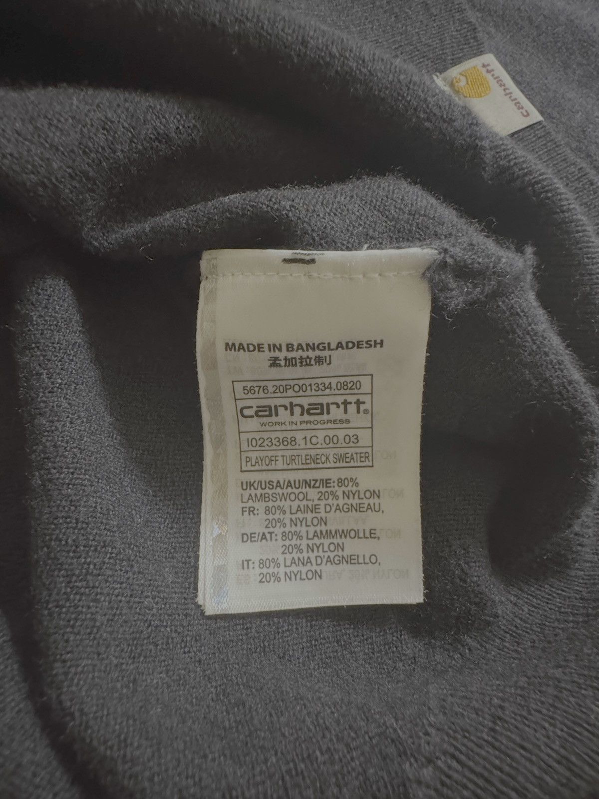 Carhartt × Carhartt Wip × Vintage CARHARTT WIP TURTLENECK Size US M / EU 48-50 / 2 - 3 Thumbnail