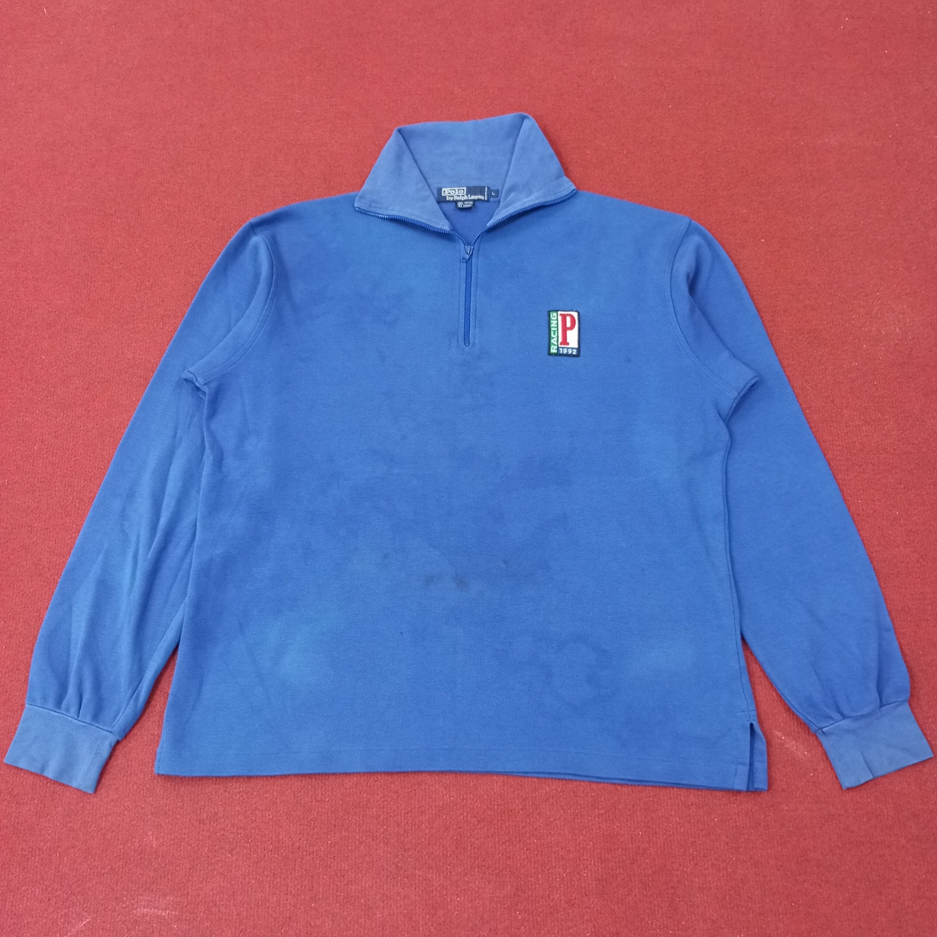 Polo Ralph Lauren Polo by Ralph Lauren Distressed Sweatshirt c250n21 Size US L / EU 52-54 / 3 - 1 Thumbnail