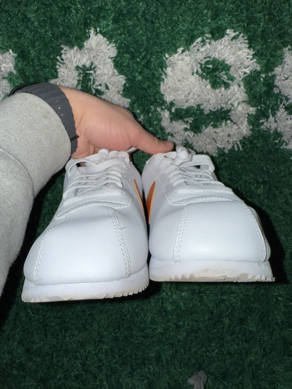 Nike Nike Cortez White/Orange Size US 10.5 / EU 43-44 - 6 Thumbnail