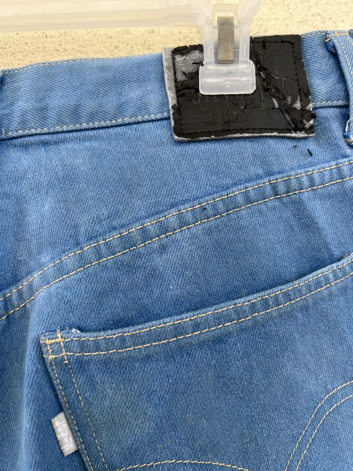Levi's VTG 90s Levi’s Silvertab Muddy Turquoise Denim Loose Jeans Size US 31 - 22 Thumbnail