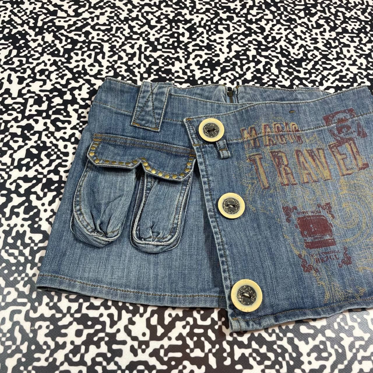 Japanese Brand Vintage Y2K Japanese Retro Sexy Mini Skirt 90s Style Size 29" - 5 Thumbnail