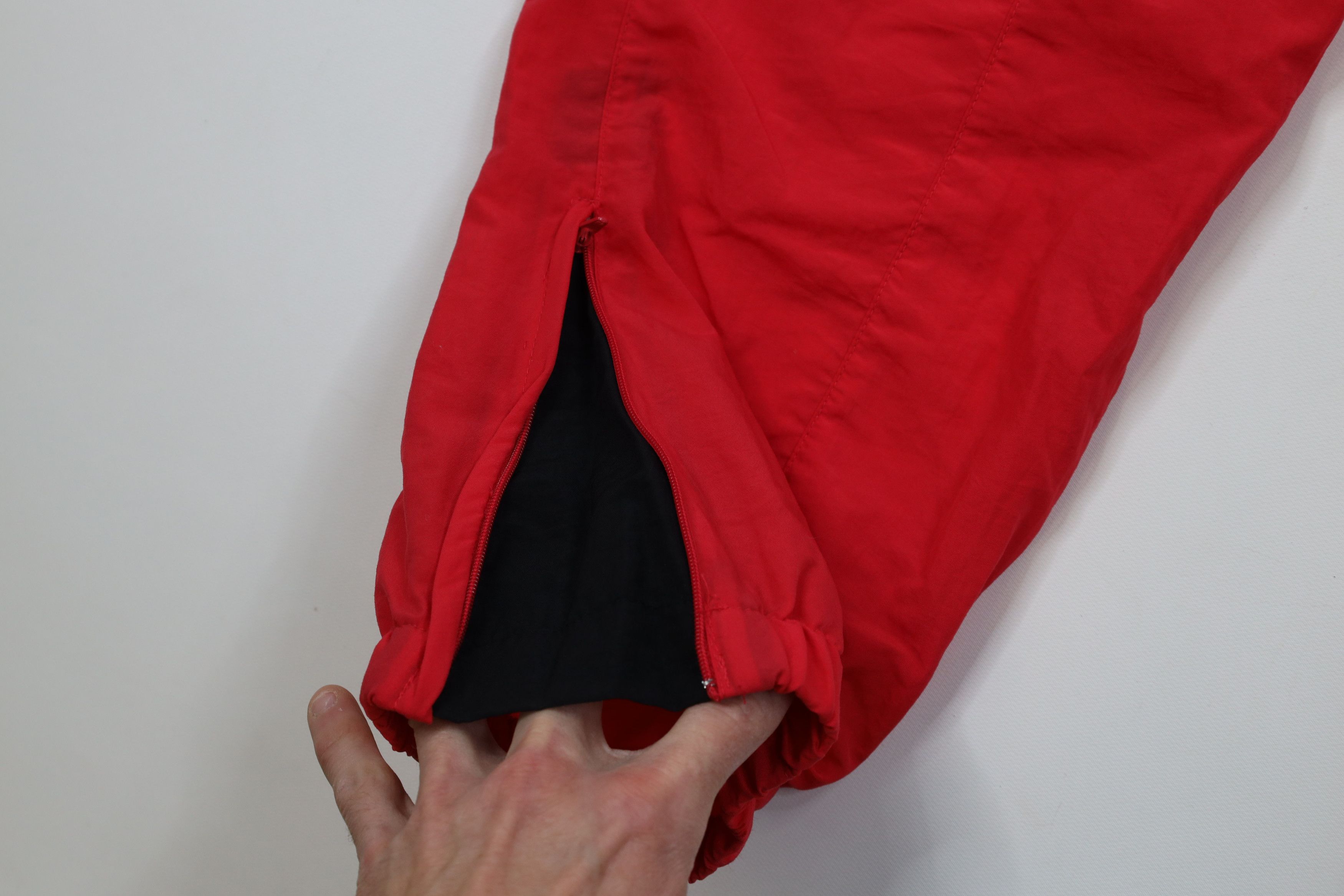 Vintage Vintage 90s Streetwear Blank Windbreaker Joggers Pants Red Size US 34 / EU 50 - 5 Thumbnail