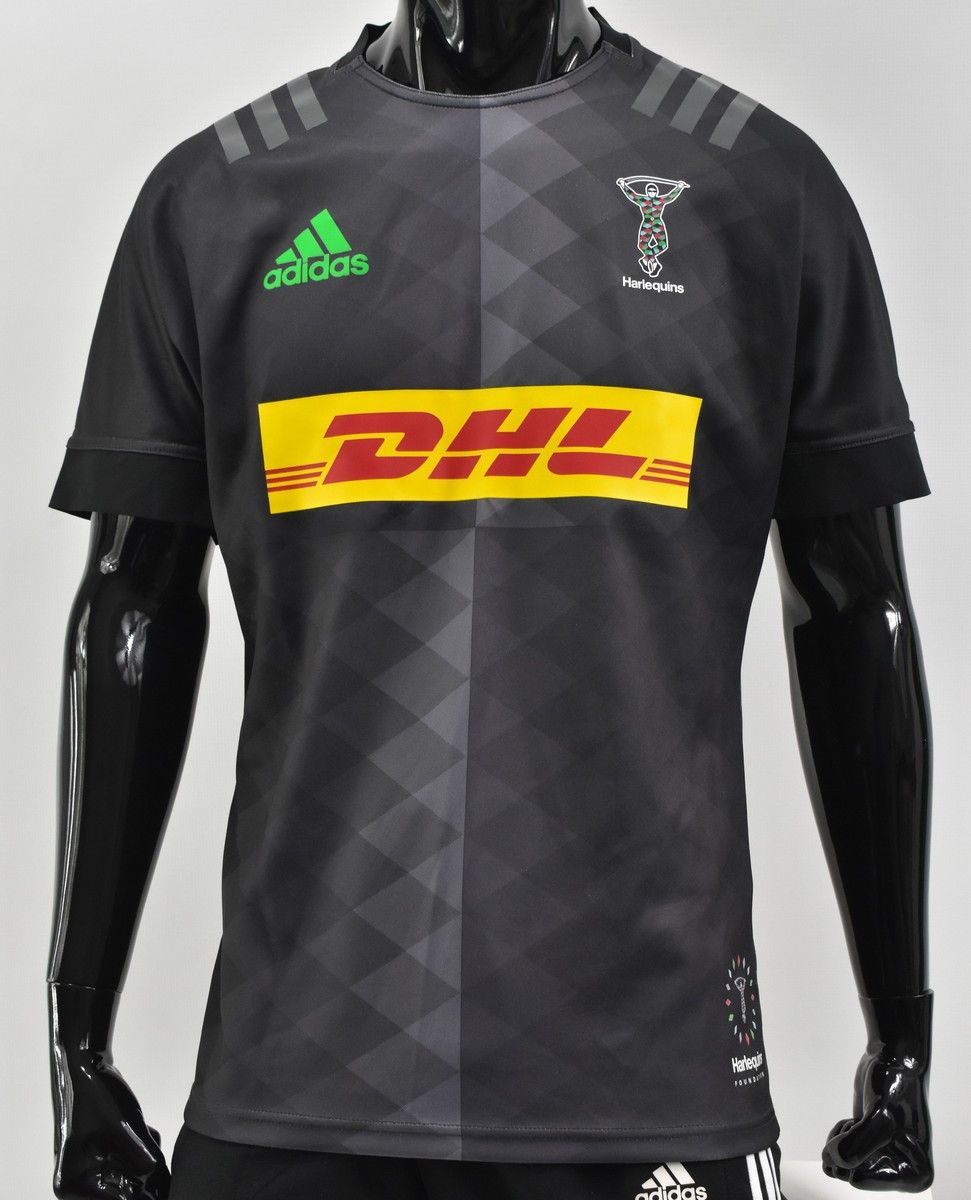 Adidas 2019-2020 adidas HARLEQUINS Jersey Rugby Away Shirt SIZE L Size US L / EU 52-54 / 3 - 1 Thumbnail