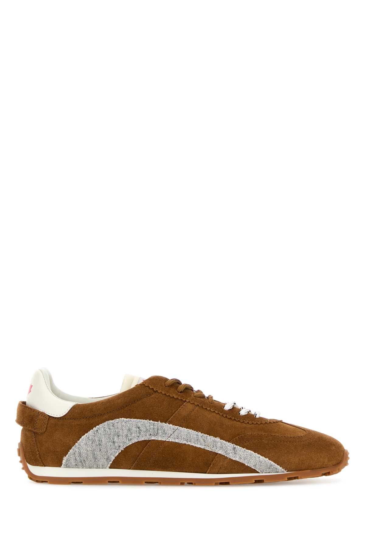 Dsquared2 Brown Suede Dc-642 Sneakers Size US 10 / EU 43 - 1 Thumbnail