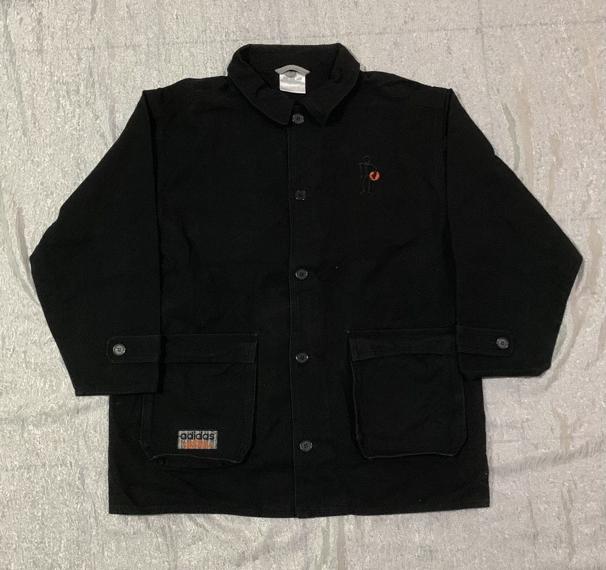 image of Adidas Streetball Challenge Utility Coat Jacket in Black, Men's (Size Large)