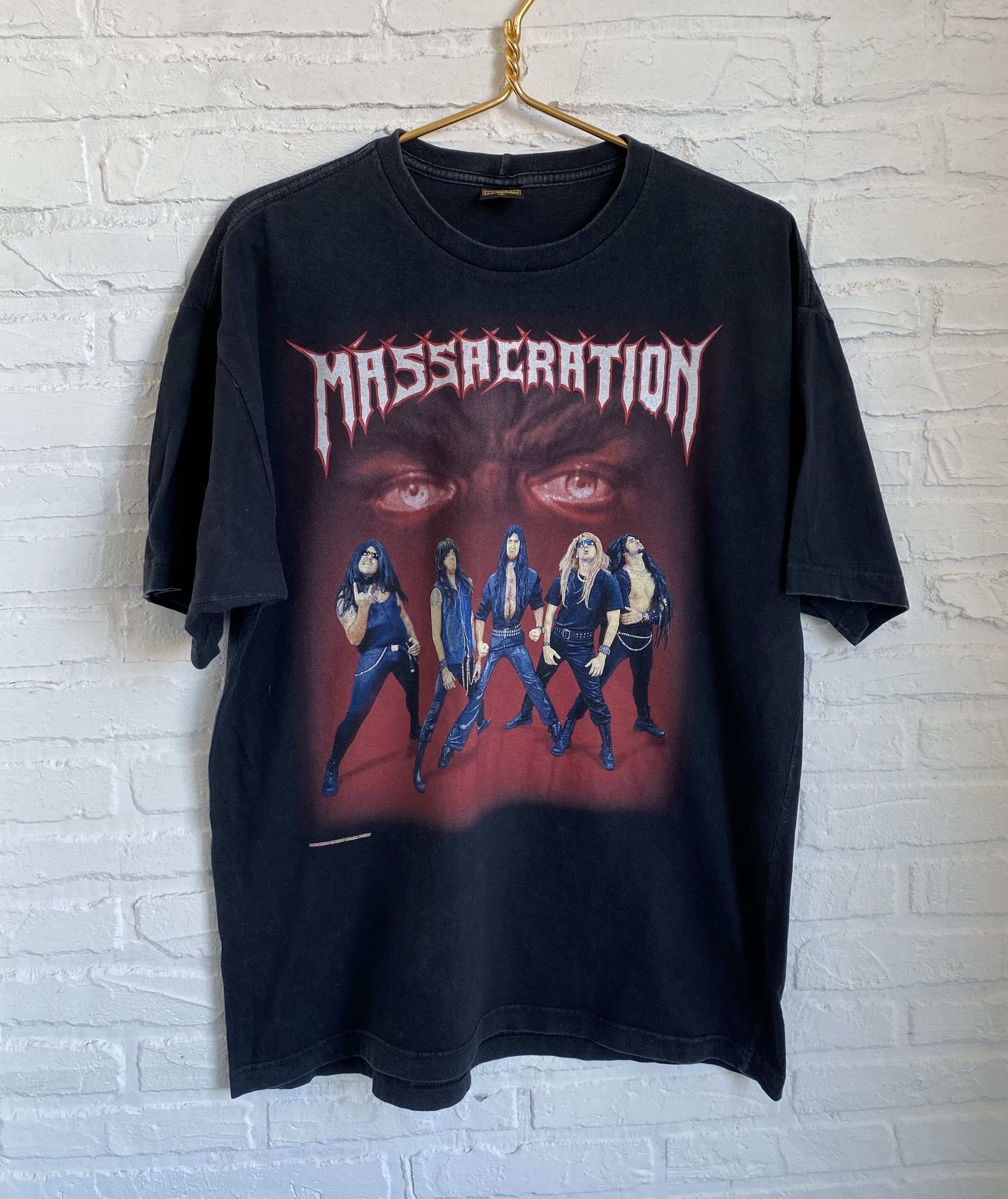 Band Tees × Vintage Vintage 2000s Massacration world tour t-shirt Size US L / EU 52-54 / 3 - 1 Thumbnail