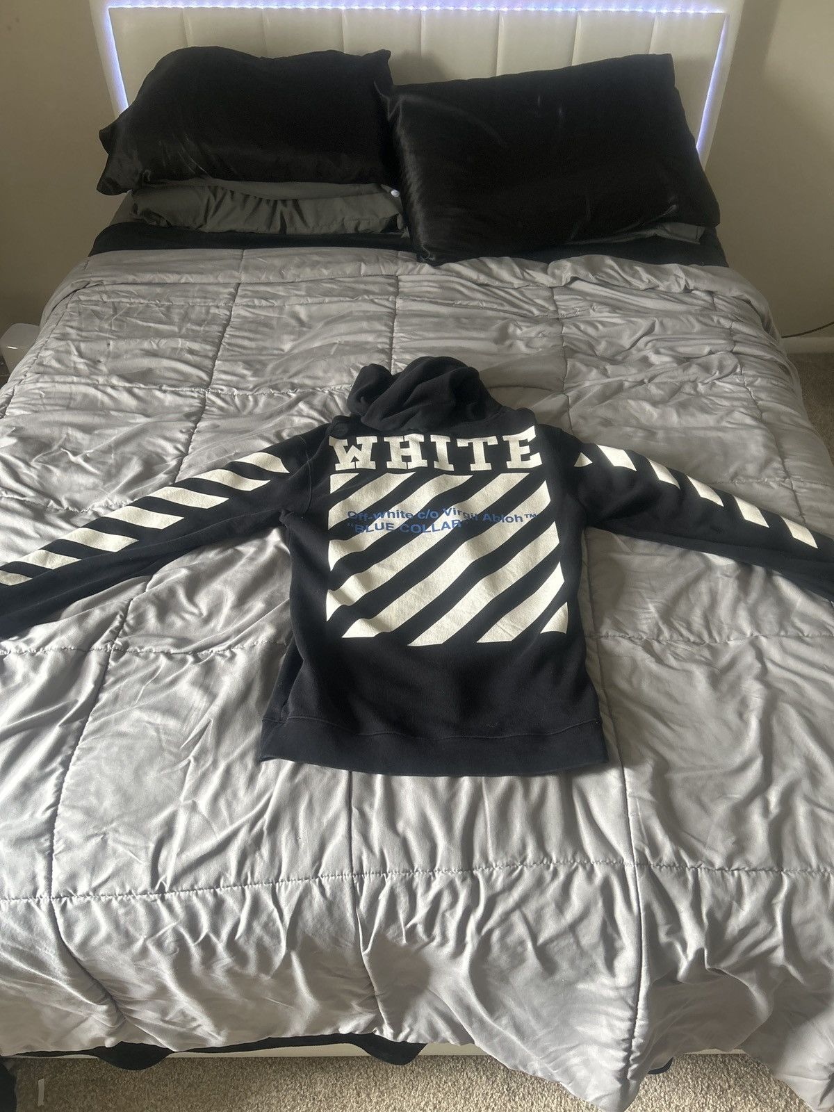 Off-White Off White Blue Collar Hoodie Size US M / EU 48-50 / 2 - 2 Thumbnail