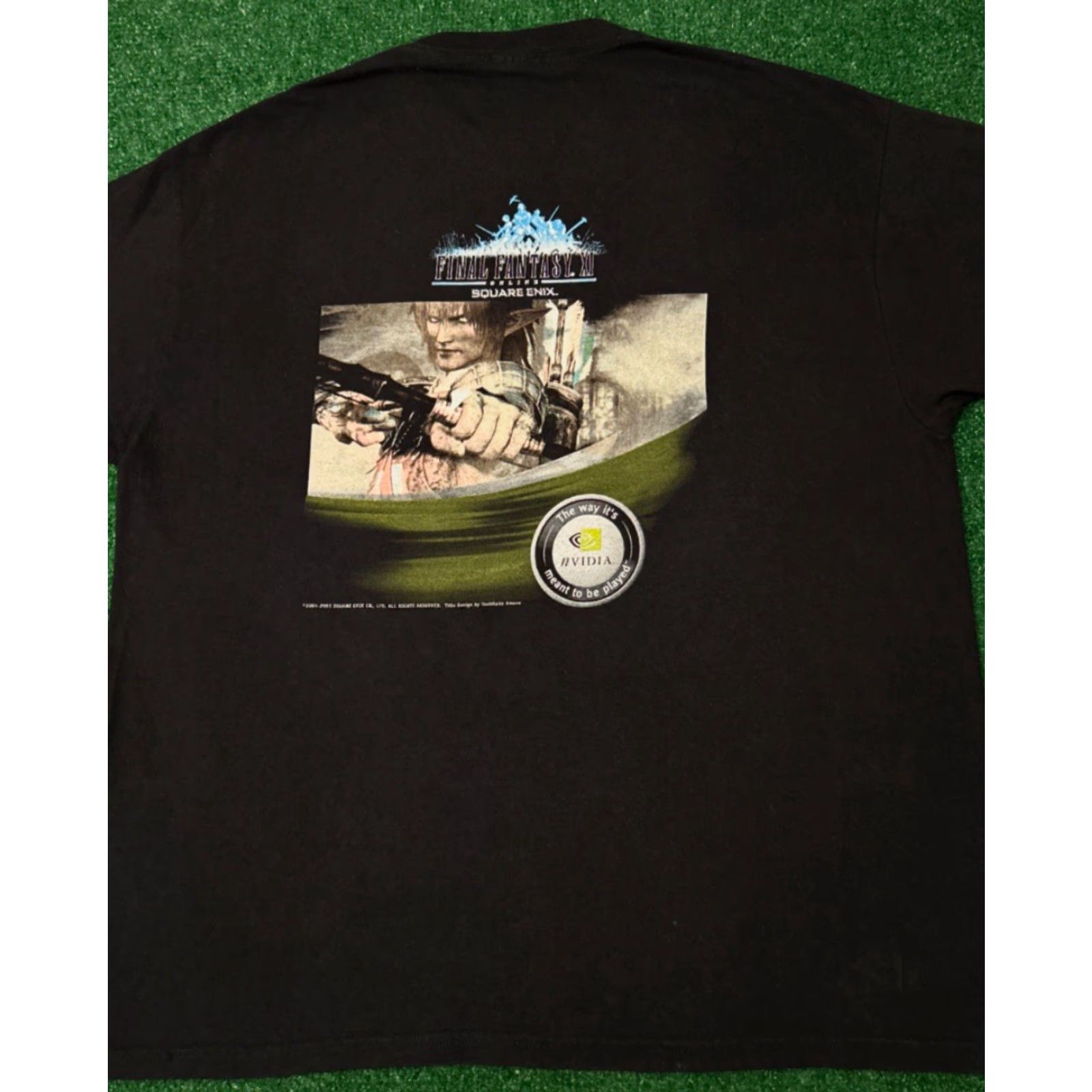 Vintage VINTAGE Final Fantasy Online Square Enix Video Game Promo Shirt 90s 2000s XL Black Mens T-Shirt Short Sleeve Size XL Size US XL / EU 56 / 4 - 5 Thumbnail