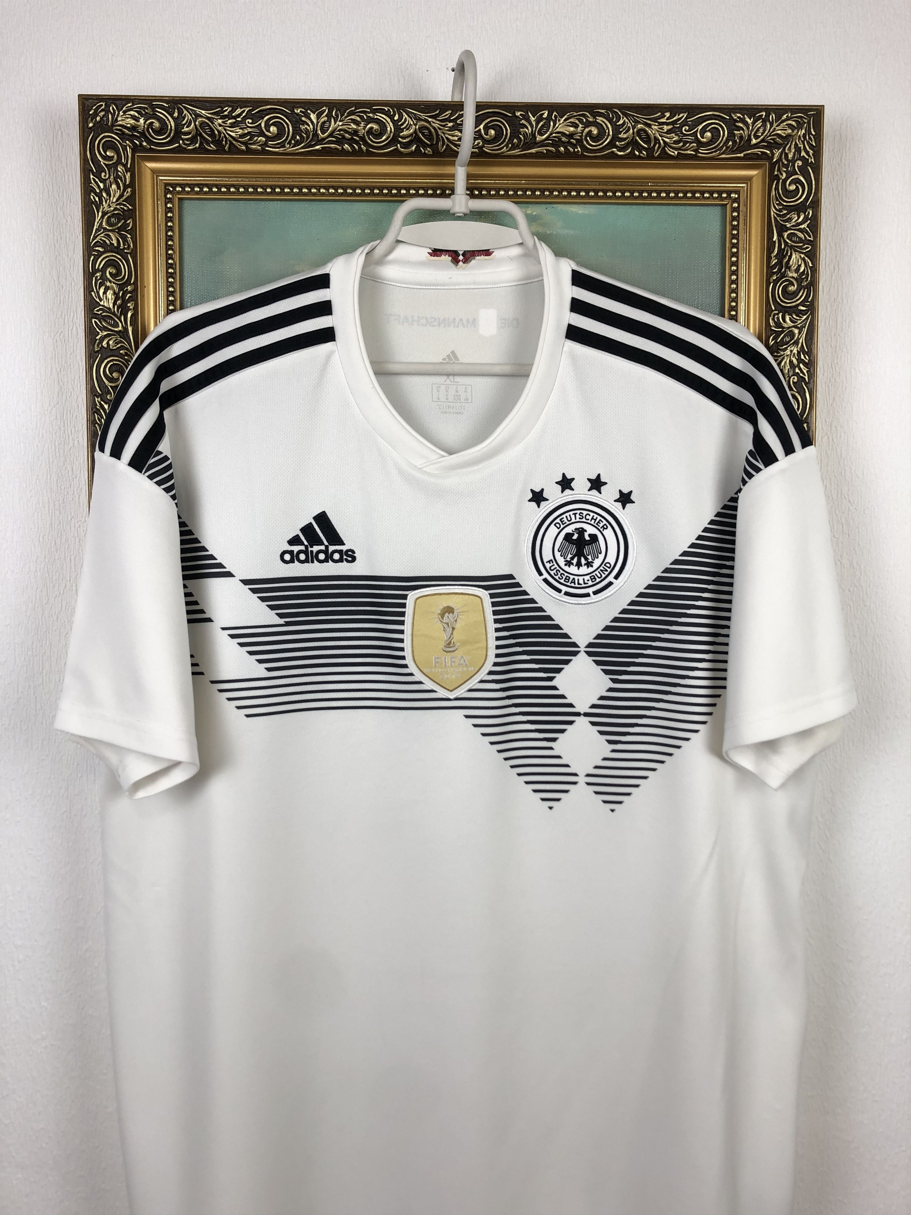 Vintage Germany Home football shirt 2018 Soccer Jersey Adidas Size US XL / EU 56 / 4 - 2 Thumbnail