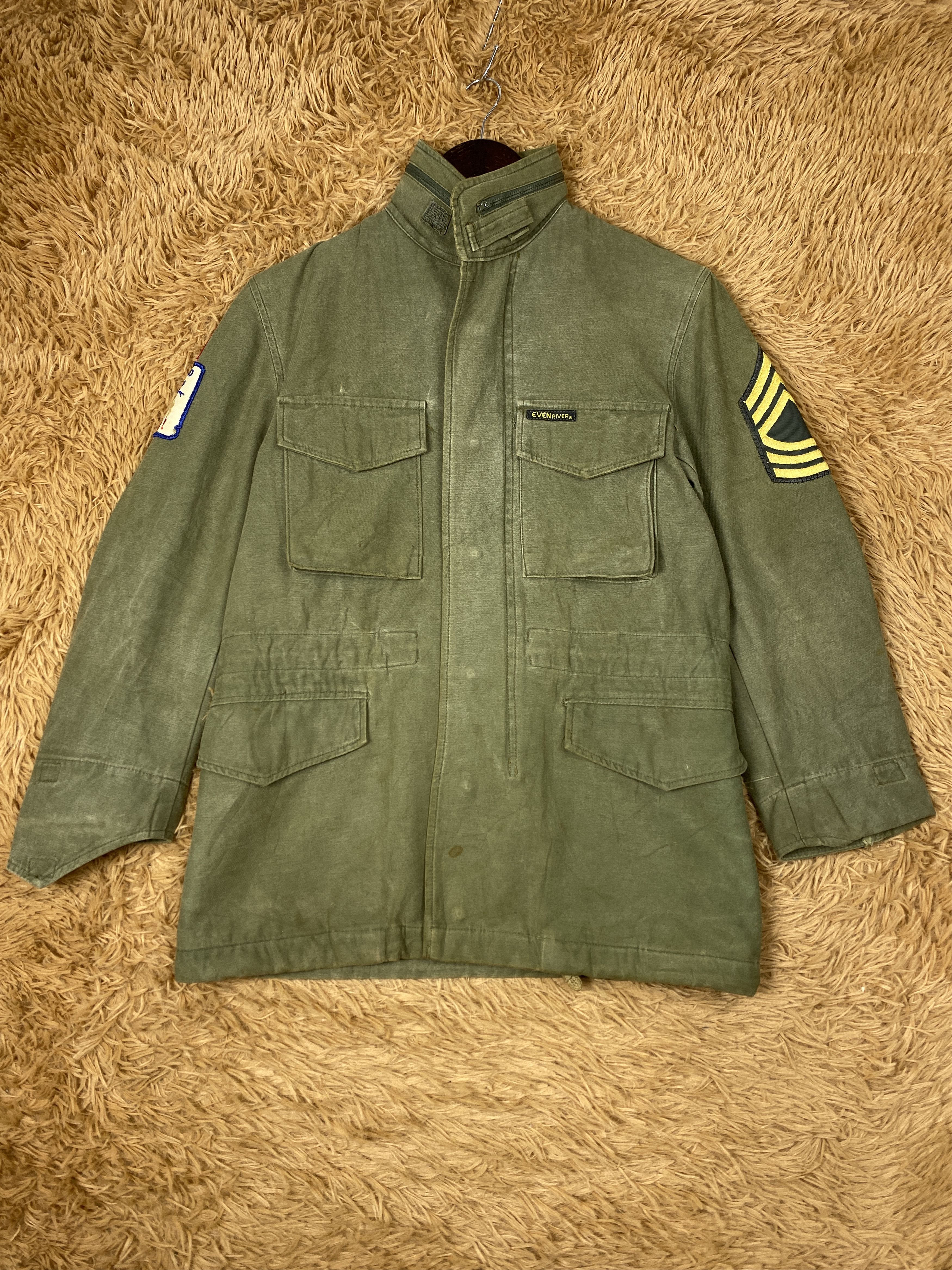 Japanese Brand Vintage Even River Military Parkas Long Jacket PJ2578 Size US S / EU 44-46 / 1 - 1 Thumbnail