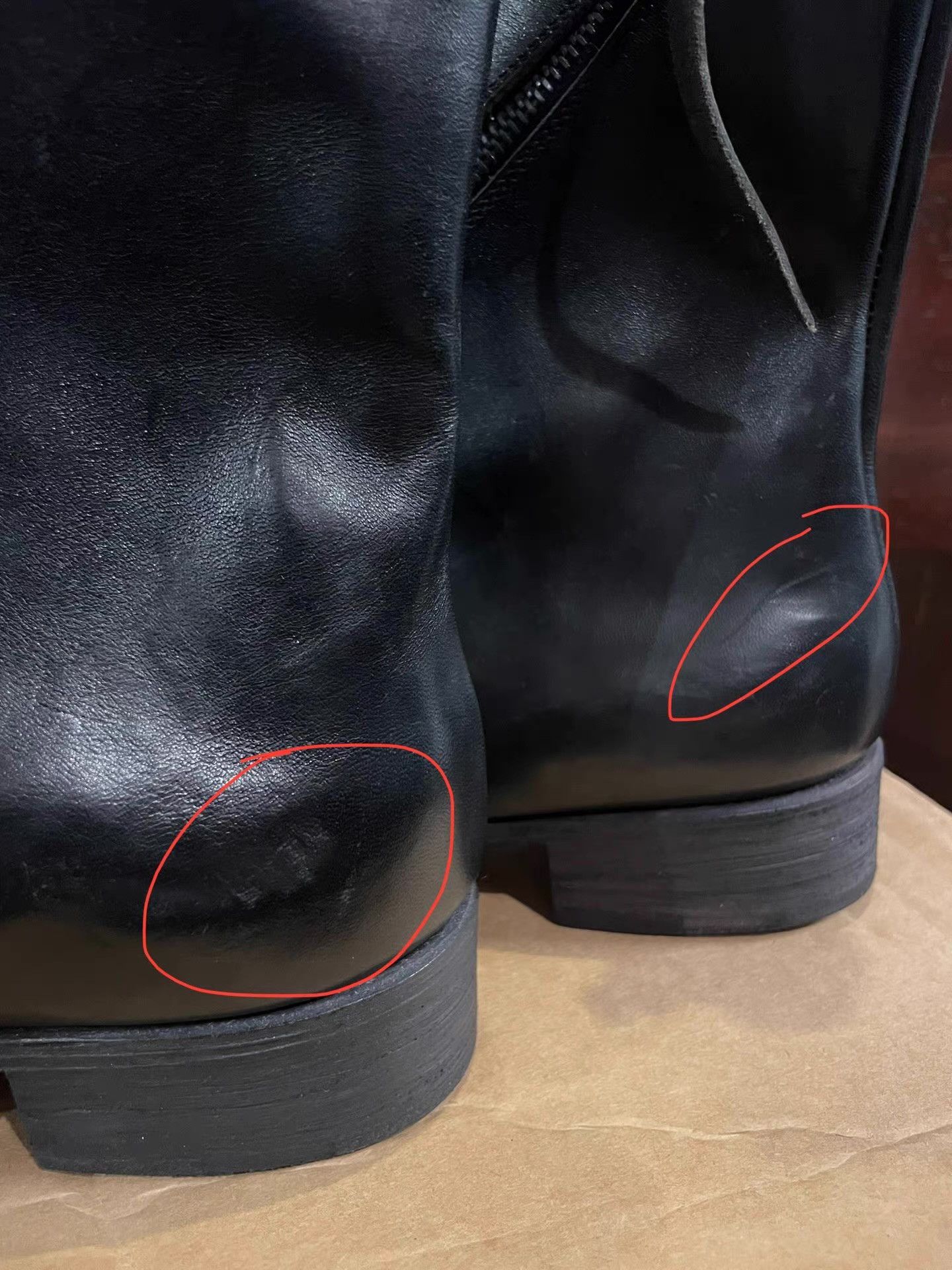 Ma+ m.a+ Women's Side-Zip Tall Boots, Black Swivel Zipper Ｑ25 Size US 5 / IT 35 - 4 Thumbnail