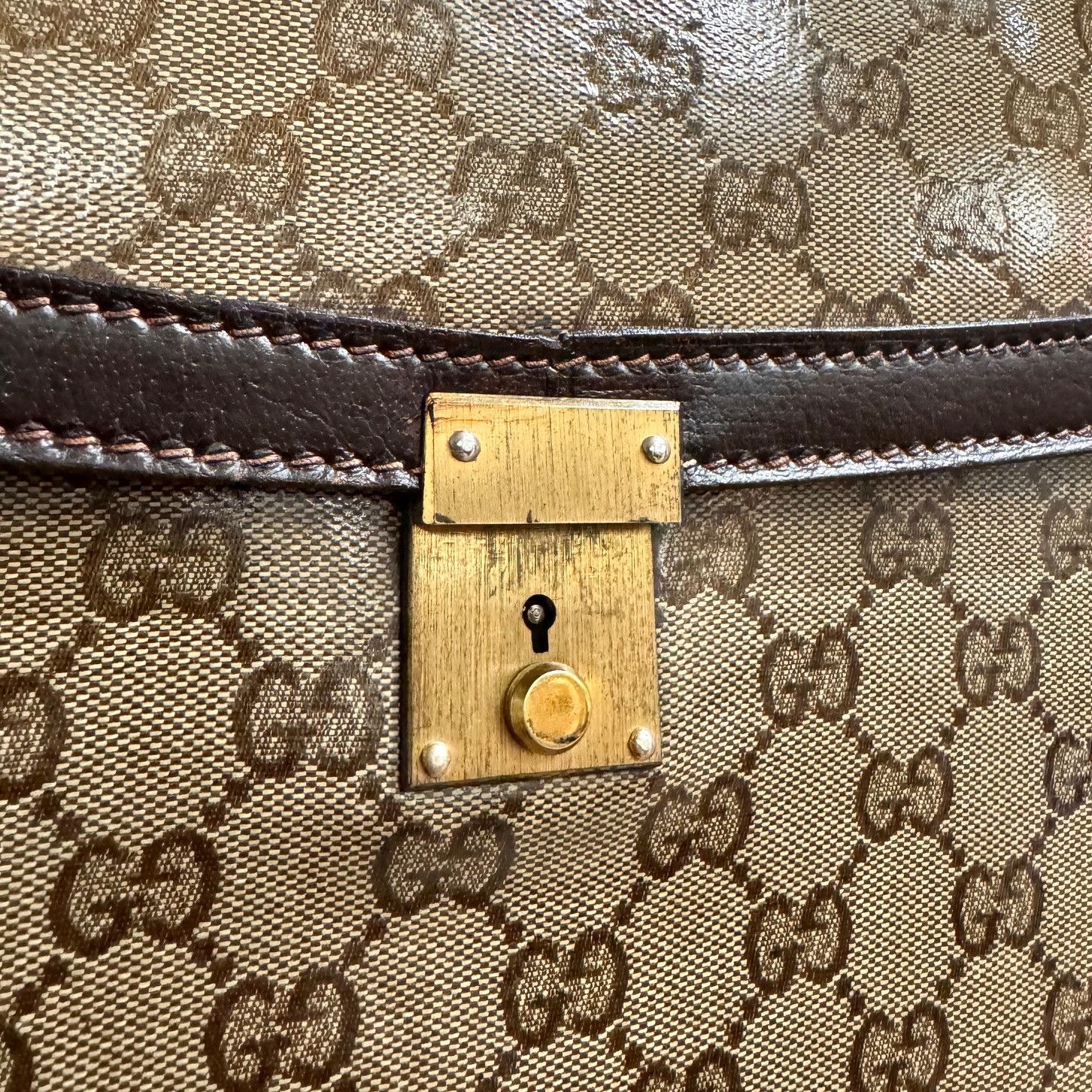 Gucci Gucci Vintage GG Canvas Portfolio Clutch Size ONE SIZE - 3 Thumbnail