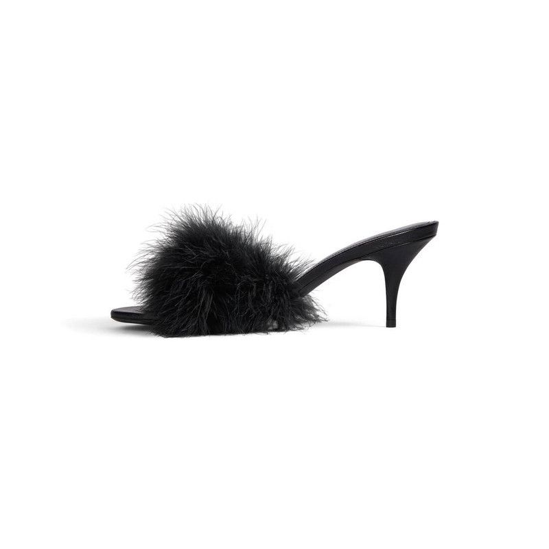 Balenciaga o1la1rc1a1125 Boudoir 70mm Sandals in Black Size US 5 / IT 35 - 4 Thumbnail