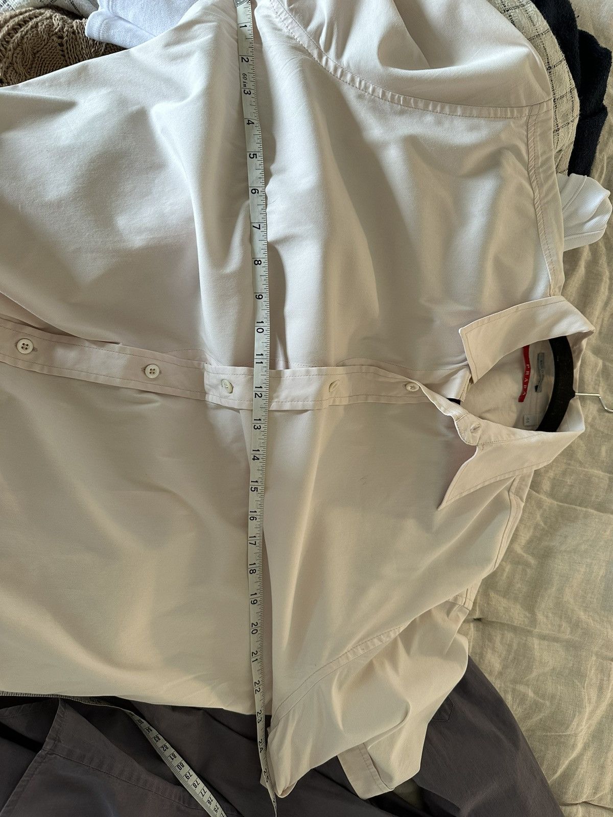Prada Prada Logo Short Sleeve Button Up Shirt Size US M / EU 48-50 / 2 - 6 Thumbnail