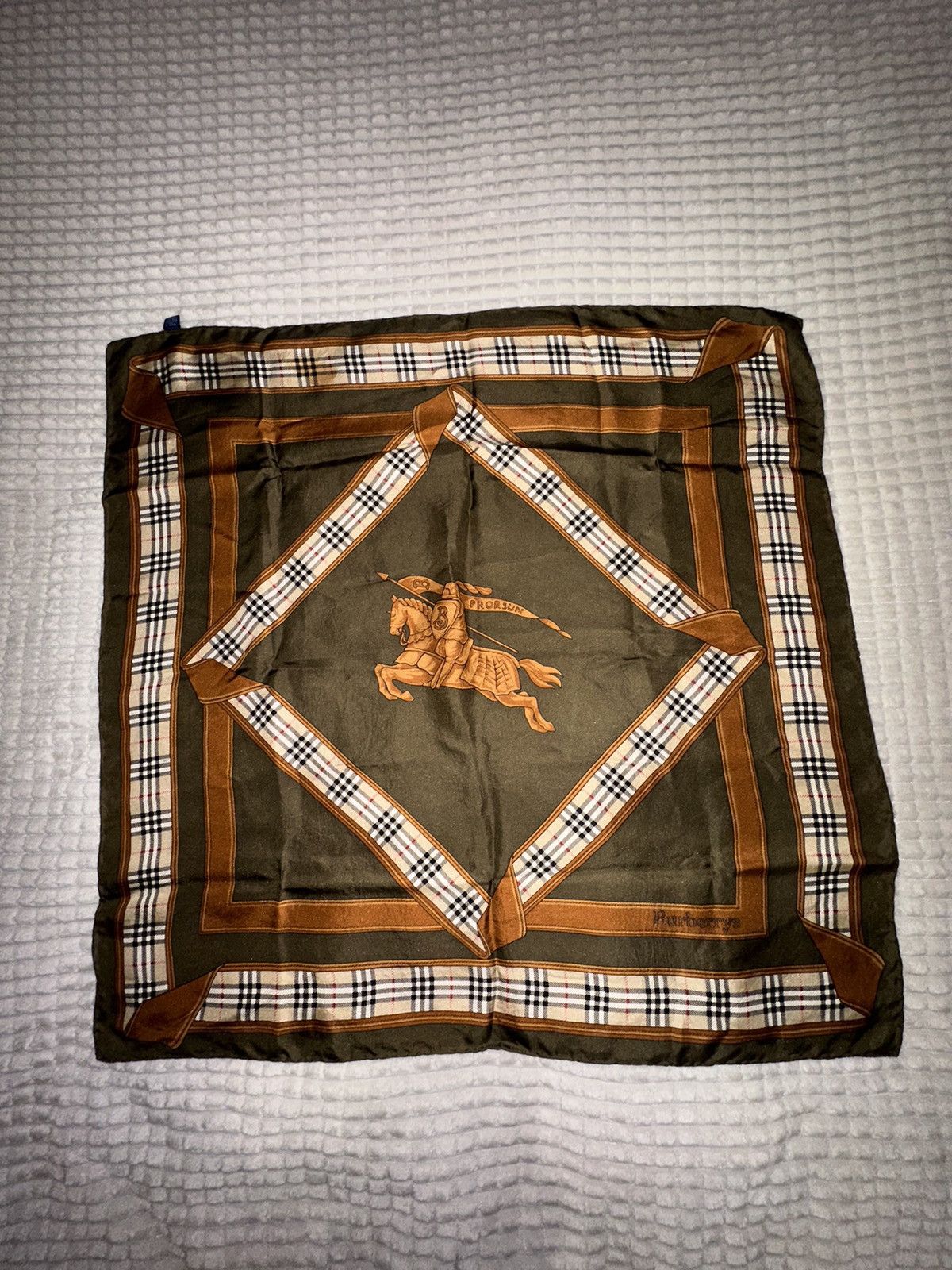 Vintage Burberrys vintage monogram original scarf Grailed