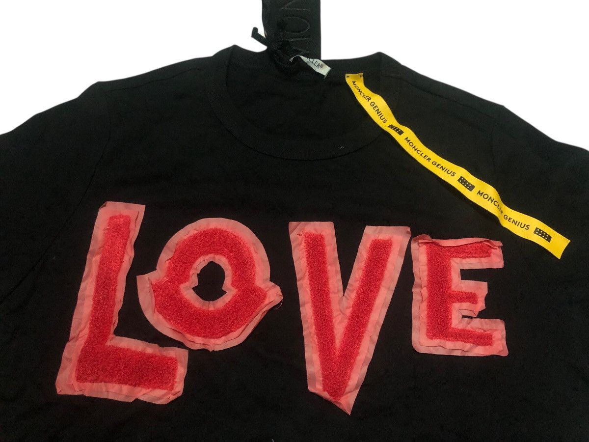 Moncler 🔥BNWT MONCLER Genius 2 1952 Black Love T-Shirt Love Size S / US 4 / IT 40 - 4 Thumbnail