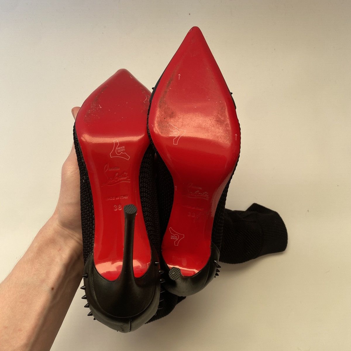 Christian Louboutin Christian louboutin spiked heels Size US 8 / IT 38 - 8 Thumbnail