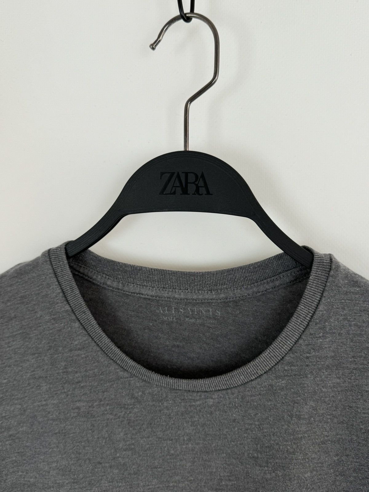 Allsaints AllSaints Basic Gray T-Shirt Size US S / EU 44-46 / 1 - 3 Thumbnail