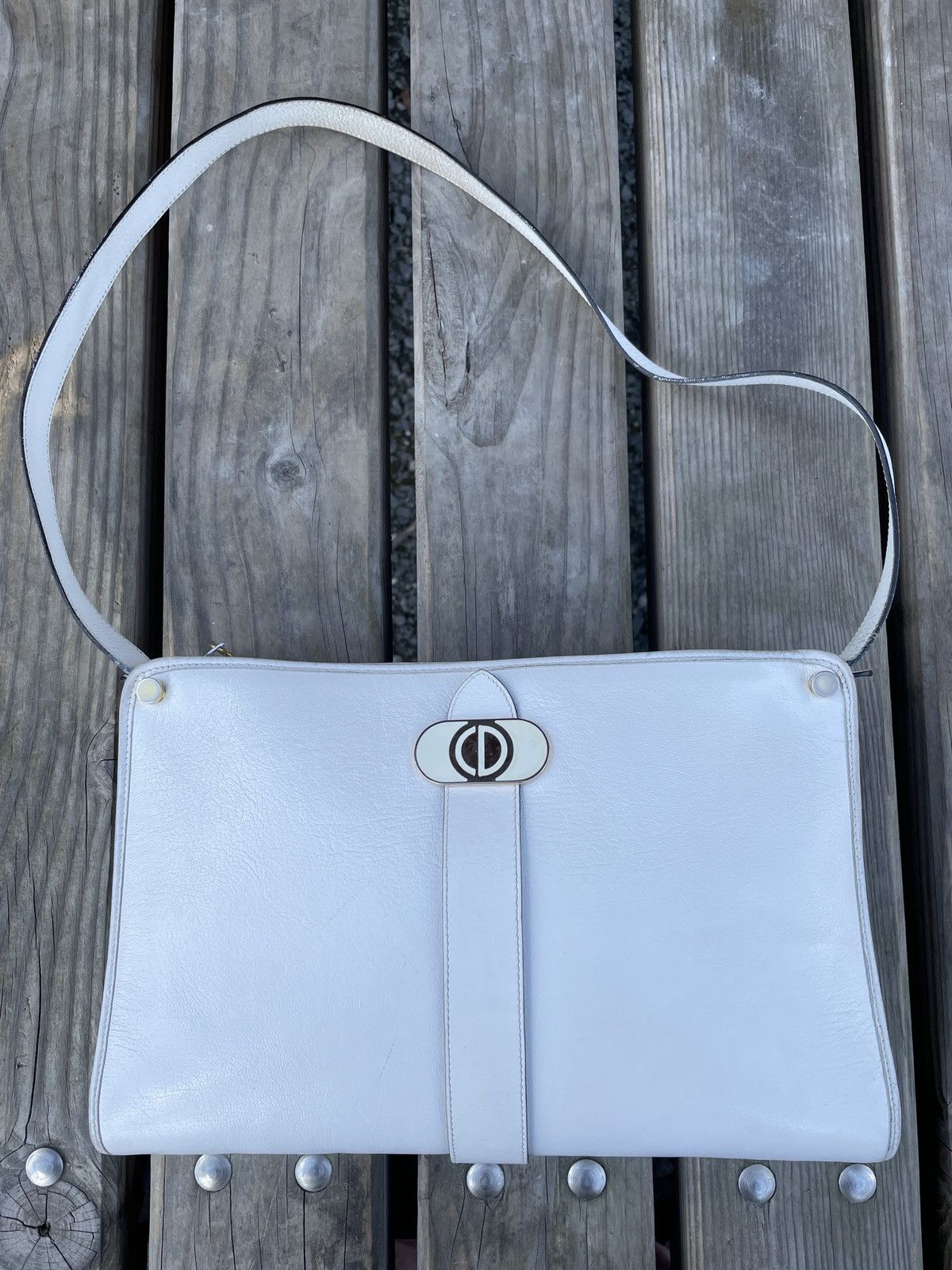 Christian Dior Monsieur × Designer × Dior VTG 70's RARE CD Logo Homme France Shoulder Side Clutch Handbag Cross-body Size ONE SIZE - 3 Thumbnail
