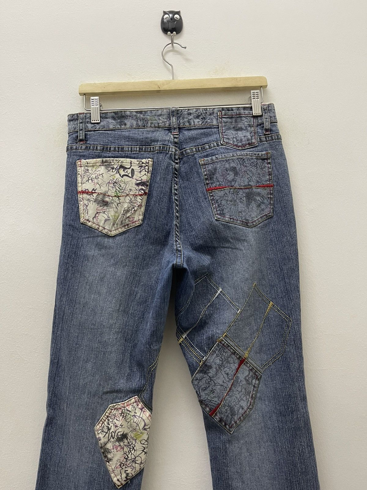Japanese Brand Rare Vintage ROMABLUE Multi-Pockets Flare Bootcut Fancy Size US 29 - 17 Thumbnail