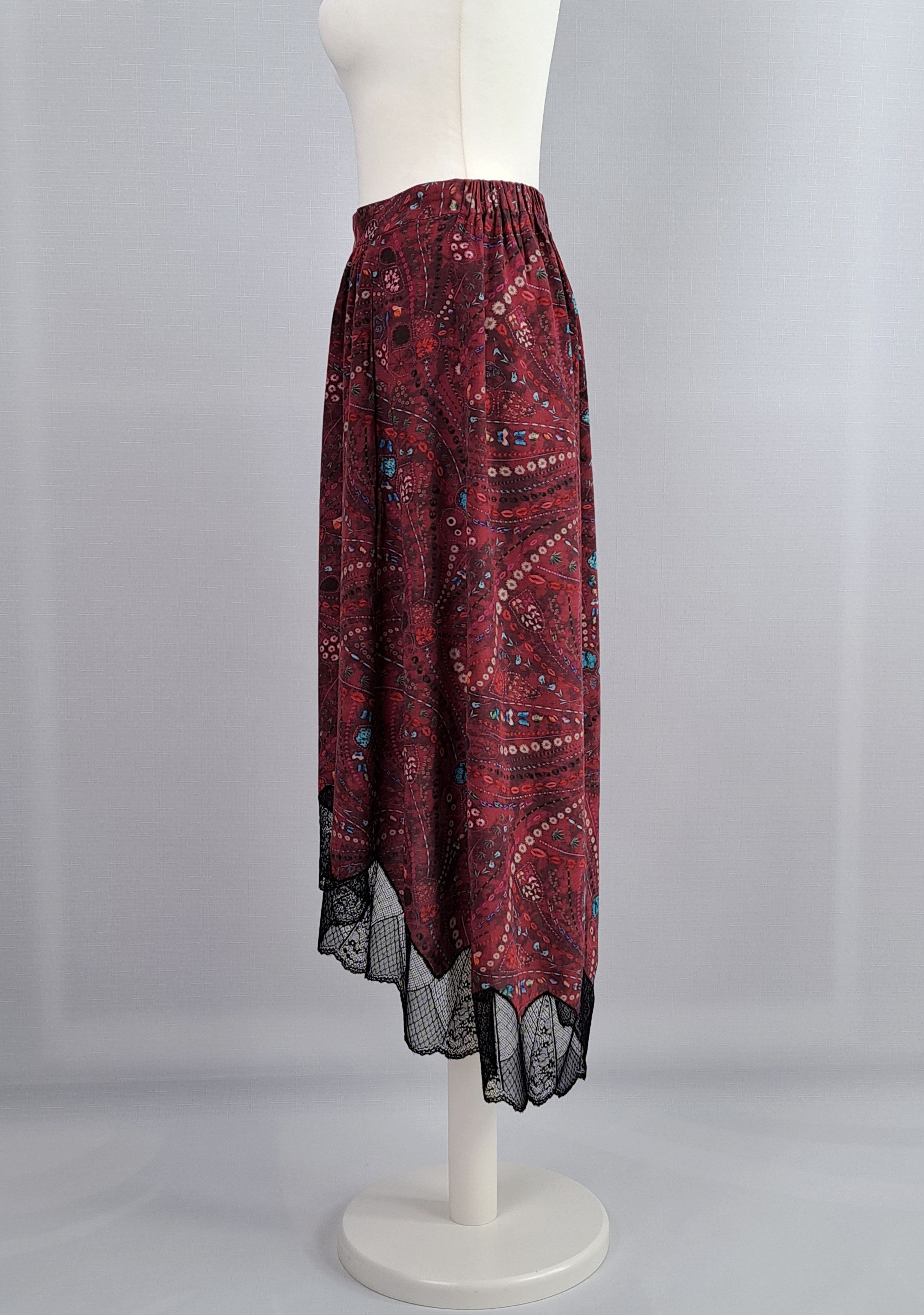 Zadig & Voltaire ZADIG & VOLTAIRE Joslin Psyche lace trim skirt. Size 40 Size 34" / US 12 / IT 48 - 6 Thumbnail