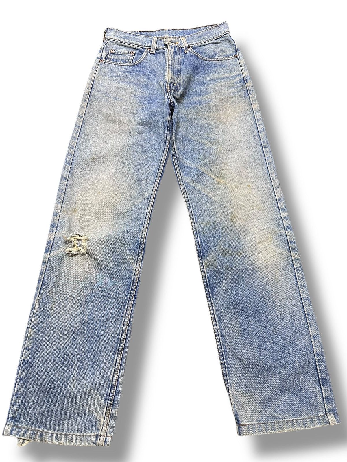 Levi's Vintage Jeans With Distressed Loose Style and Faded