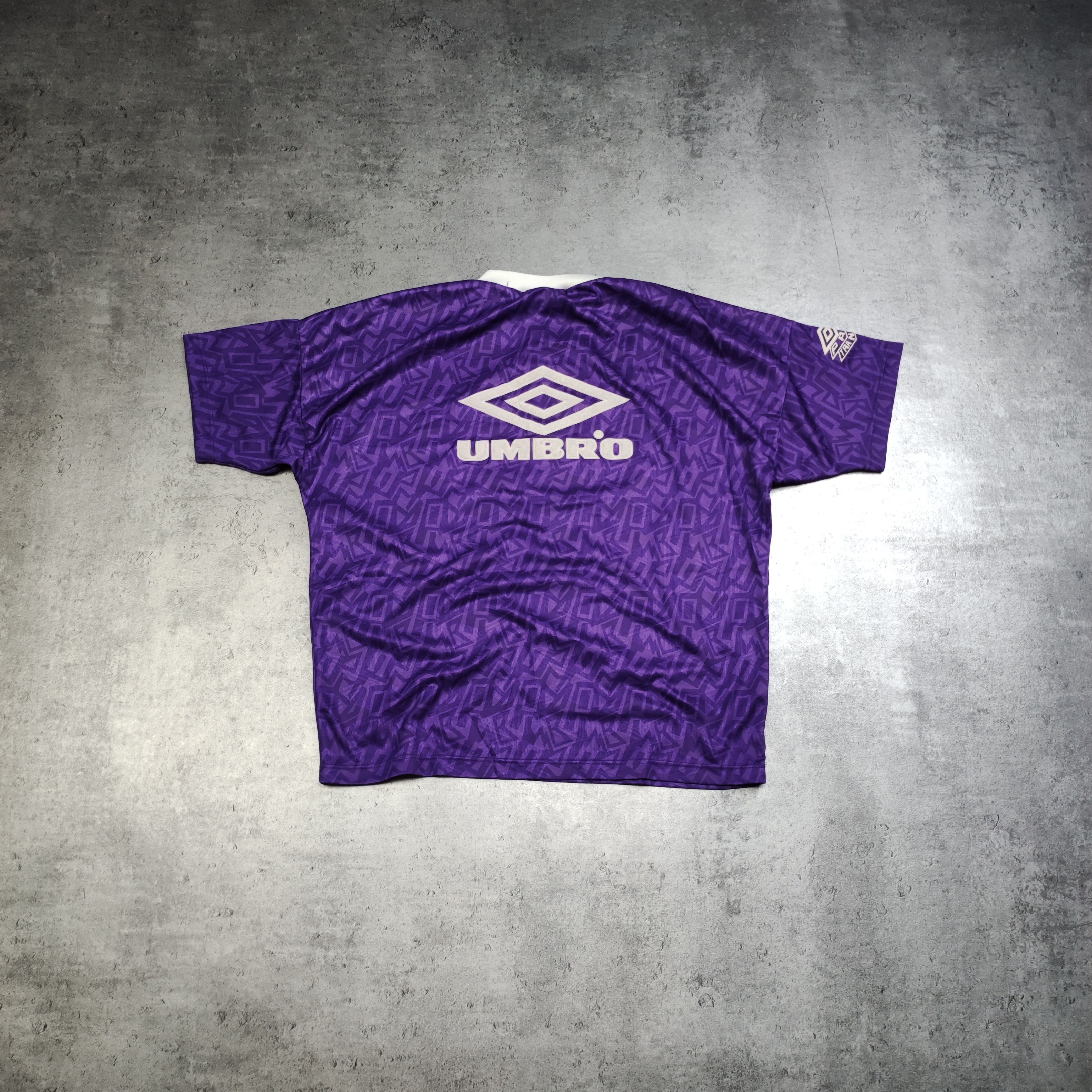 Vintage Vintage RARE 90s Umbro Purple Football Training Jersey Size US M / EU 48-50 / 2 - 9 Thumbnail