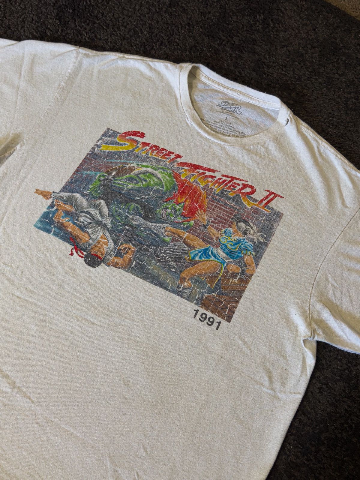 Street Fighter 1991 Street Fighter II Double Sided T-shirt Size US L / EU 52-54 / 3 - 3 Thumbnail