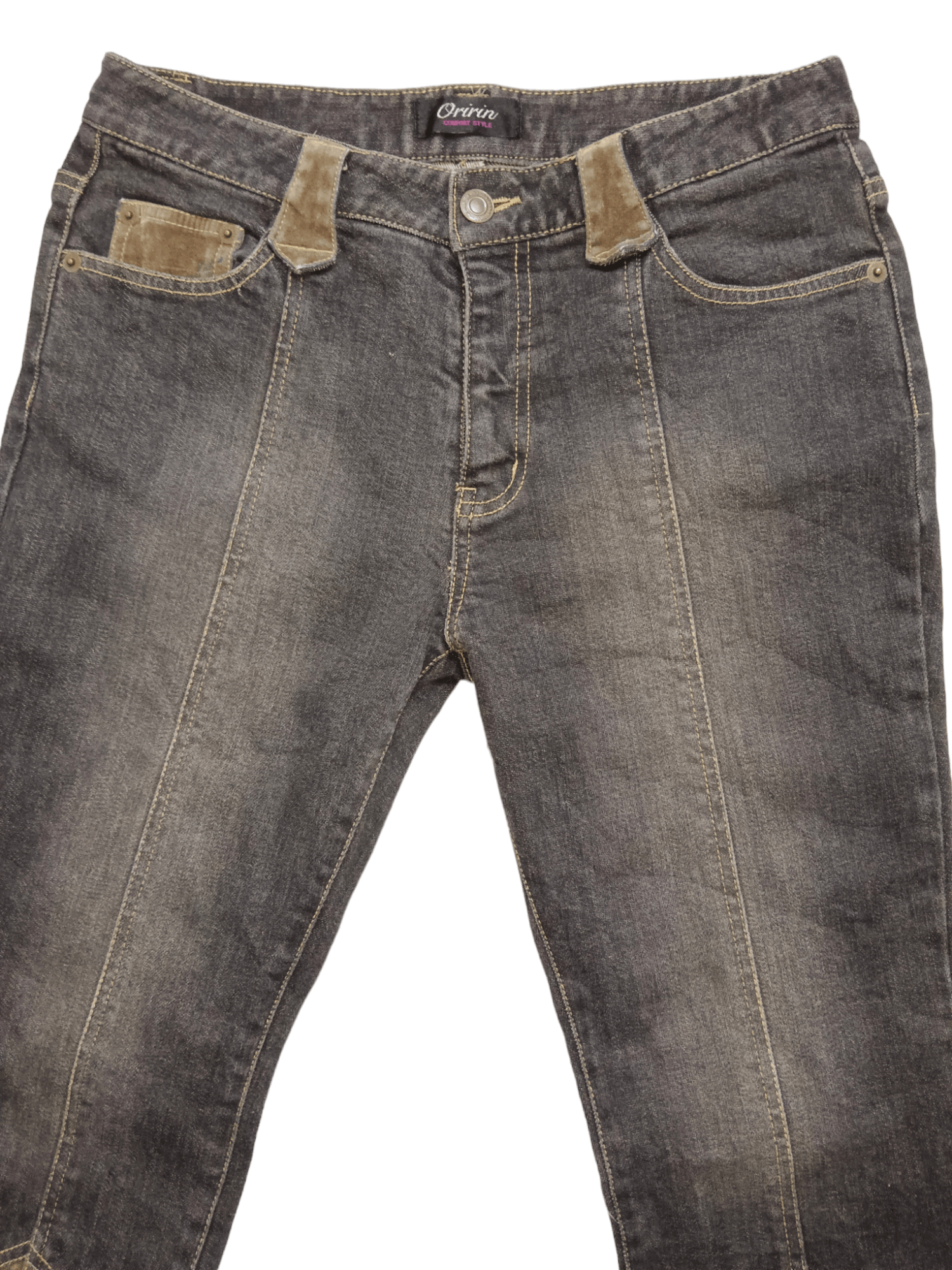 If Six Was Nine Oririn Low Rise Skinny Punk Flare Jeans Size US 28 / EU 44 - 3 Thumbnail
