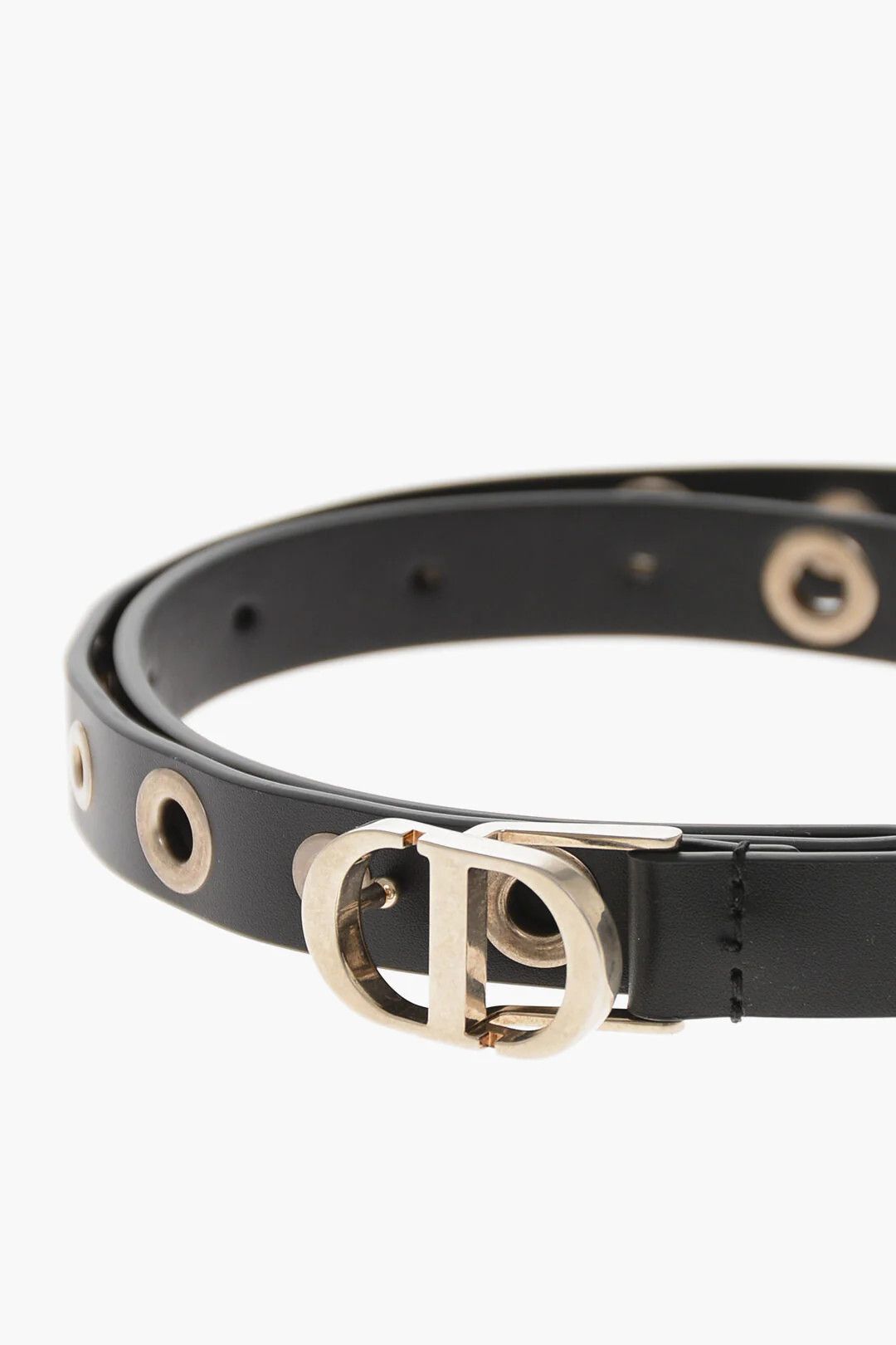 Dior o1mm0326 Size: 85 / Slim-Fit Leather Belt in Black Size ONE SIZE - 2 Thumbnail