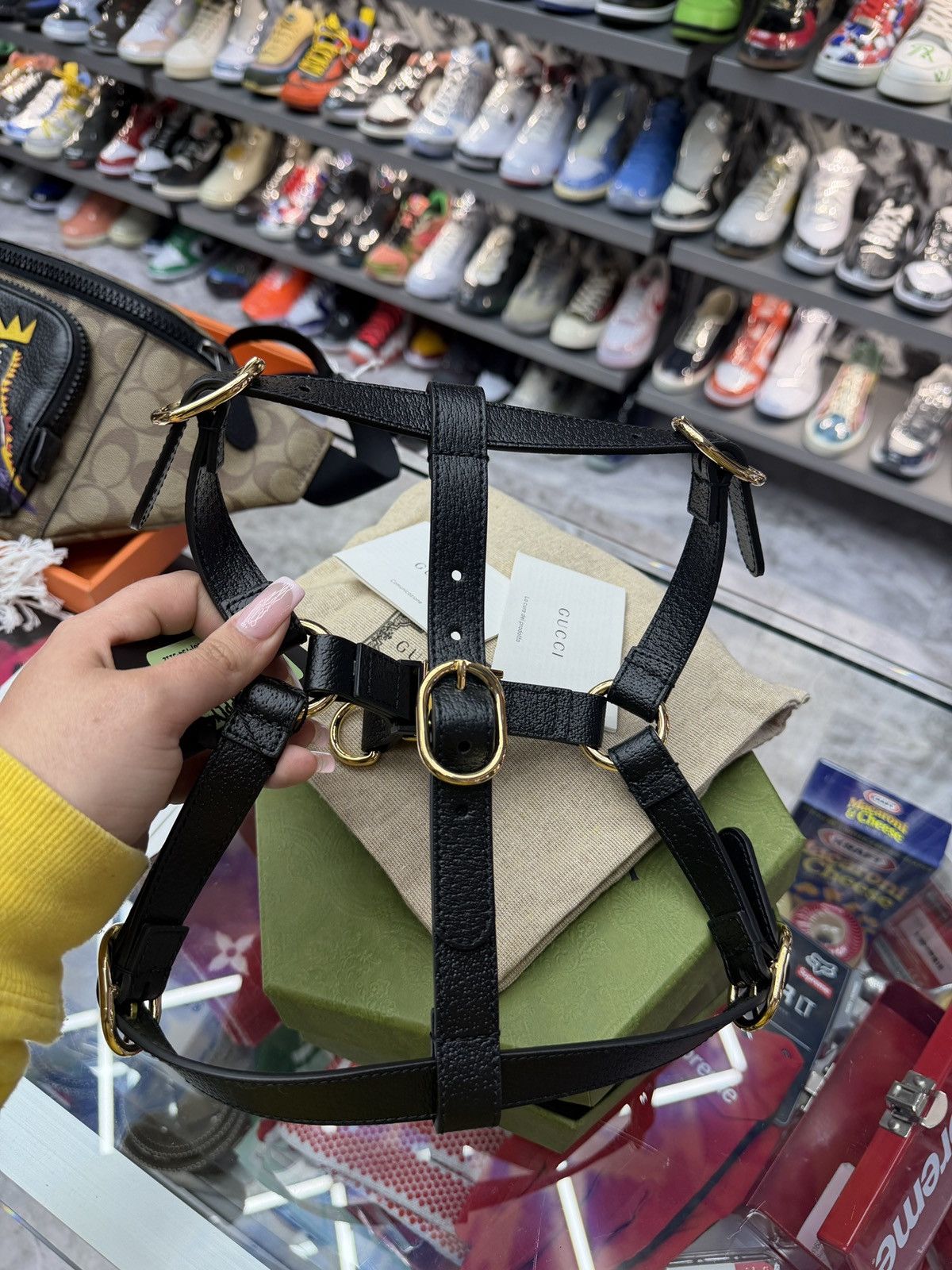 Gucci Gucci Dog Black Leather Harness Size ONE SIZE - 1 Thumbnail