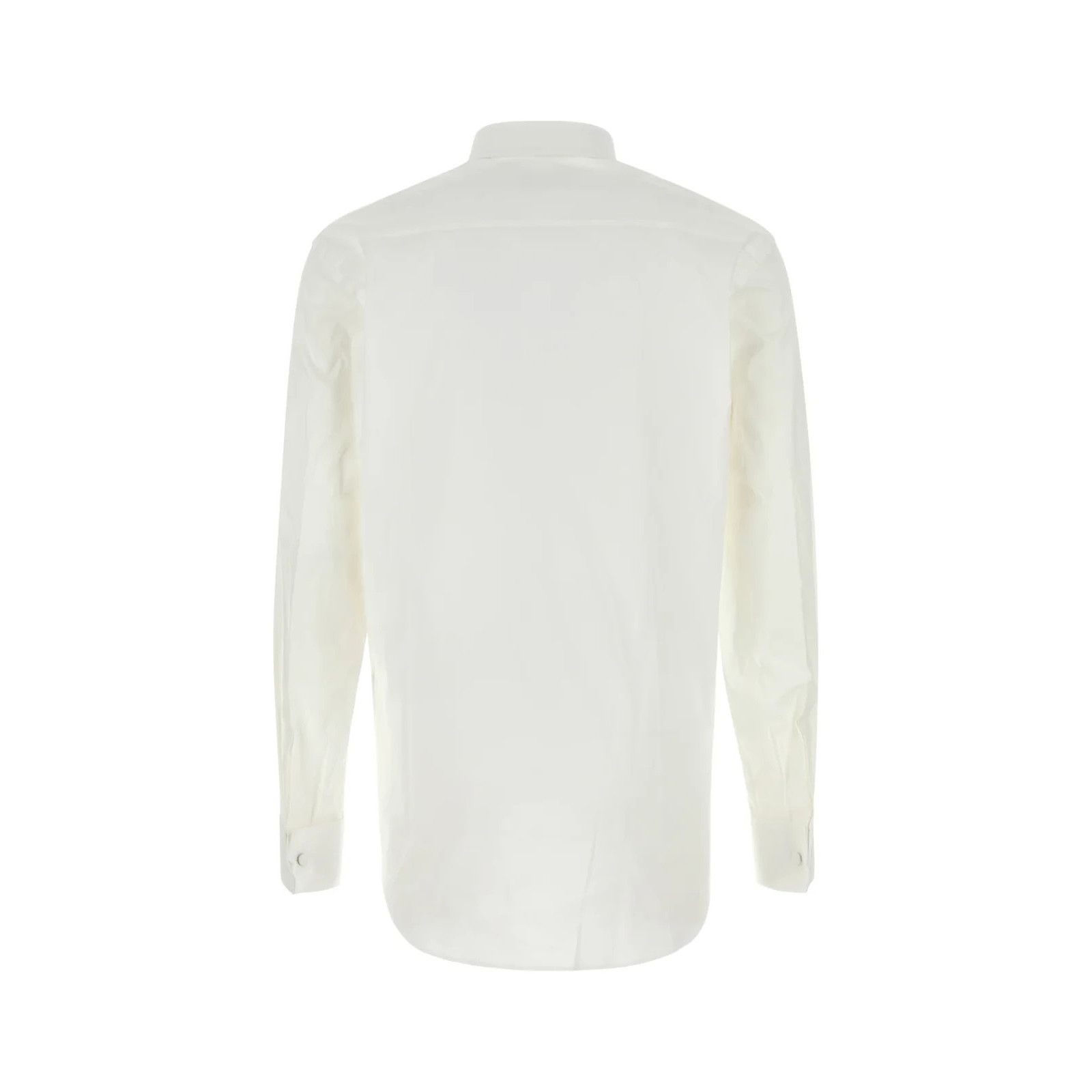 Prada PRADA White Stretch Cotton Blend Shirt New And Authentic (Me Size US XXS / EU 40 - 2 Thumbnail