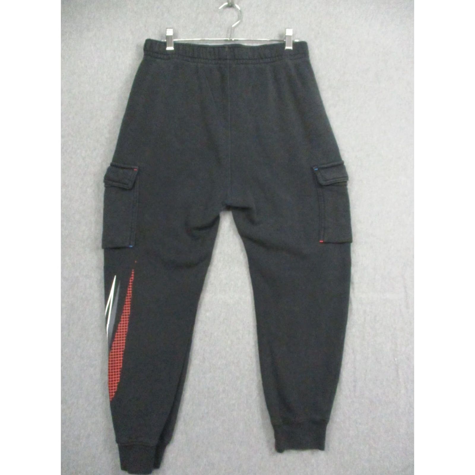 Nike Nike Pants Mens S Black Cargo Joggers Swoosh Graphic Tech Fleece CU3512-010 Size US 29 - 7 Thumbnail