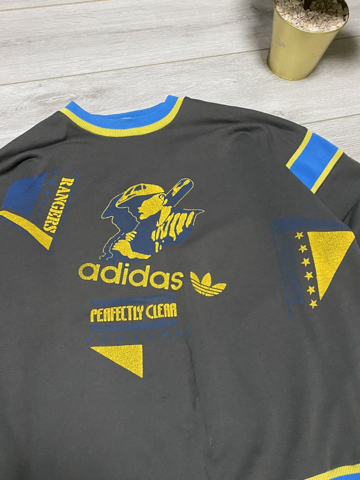 Adidas Vintage Adidas Take Off rangers baseball Sweatshirt Size US M / EU 48-50 / 2 - 3 Thumbnail
