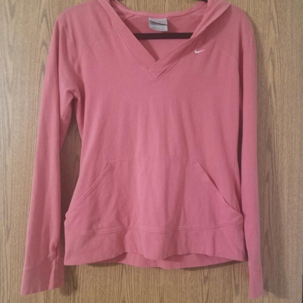 Nike Nike Long Sleeve Hooded Shirt Size Medium Size M / US 6-8 / IT 42-44 - 1 Thumbnail