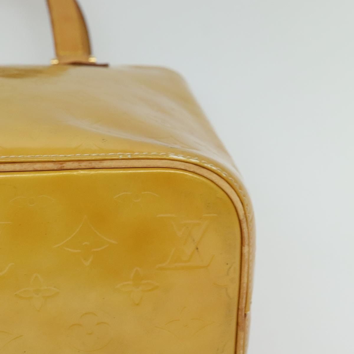 Louis Vuitton LOUIS VUITTON Monogram Vernis Houston Hand Bag Beige M91004 Size ONE SIZE - 14 Thumbnail