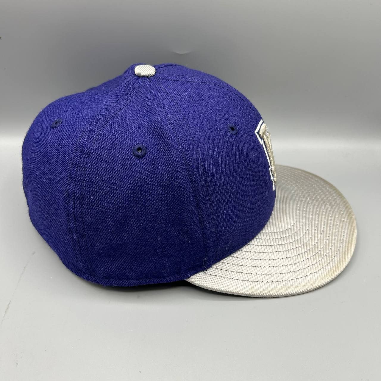 New Era Los Angeles LA Dodgers Hat Men 7 5/8 Blue MLB Fitted Cap Size ONE SIZE - 5 Thumbnail