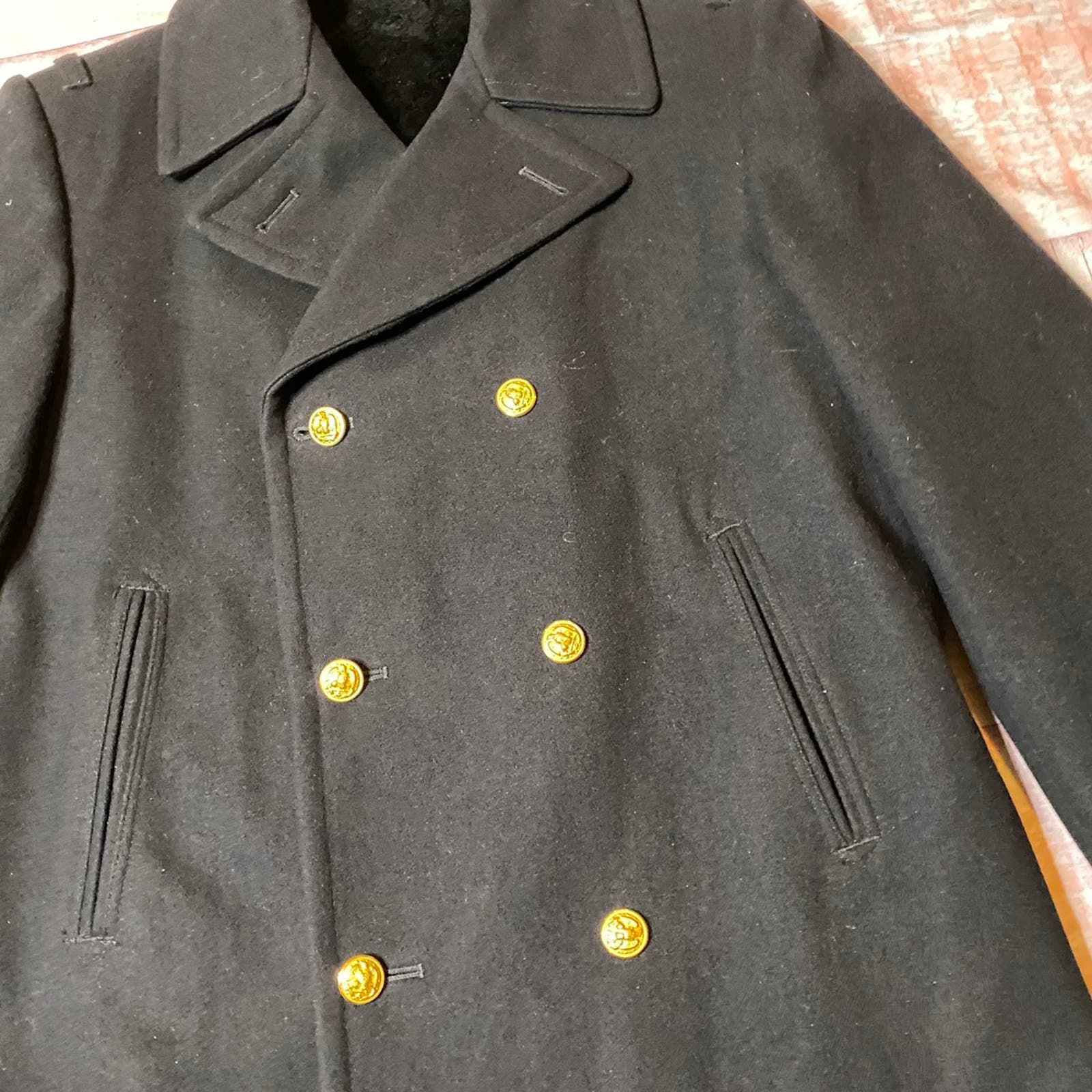 Other Neptune Garment Co Black Wool Military Pea Coat Size Small Size US S / EU 44-46 / 1 - 4 Thumbnail