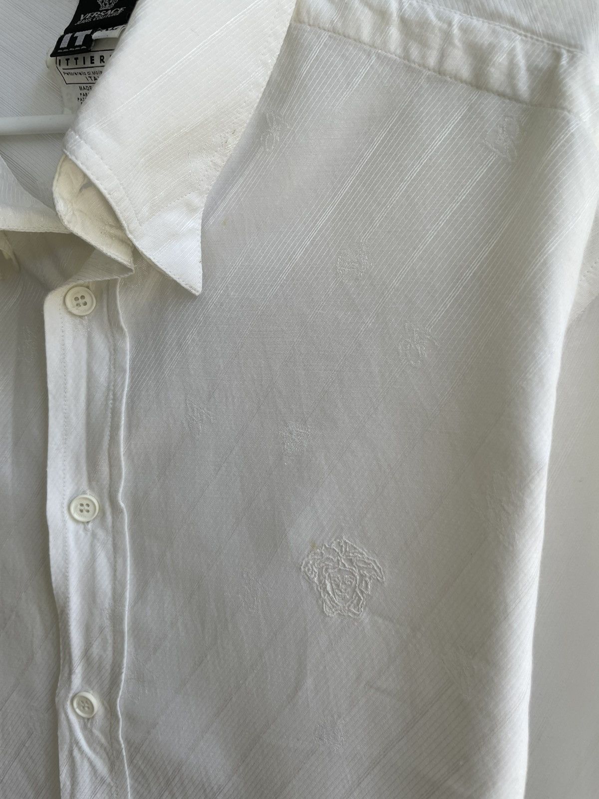 Versace Versace Monogram Vintage Button Up Shirt Size US XL / EU 56 / 4 - 10 Thumbnail